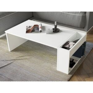 Coffee Table - 40 x 50 x 100 cm - White - CT15