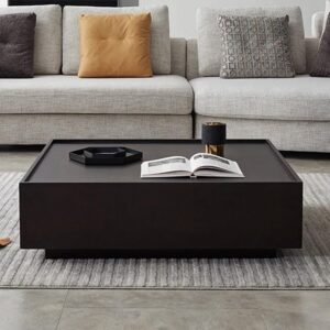 Coffee Table - 40 x 70 x 70 cm - Black - CT27