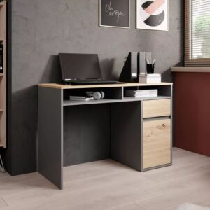 Desk - 80 x 120 x 50 cm - Grey & Wood - MA16