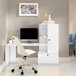 Desk - 160 x 120 x 50 cm - White - MA23