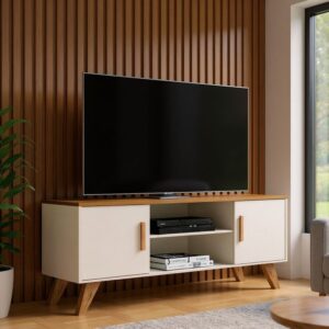 Tv Unit - 50 x 35 x 150 cm - Woody & White - MT100