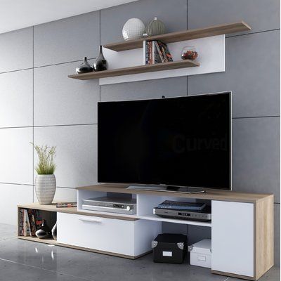 Tv Unit - 50 x 40 x 160 cm - Woody & White - MT106