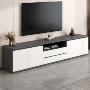 Tv Unit - 50 x 40 x 240 cm - Grey & White - MT111