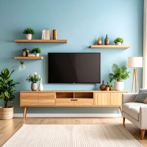 Tv Unit - 50 x 40 x 200 cm - Wood - MT116