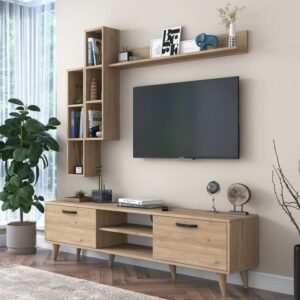Tv Unit - 40 x 40 x 180 cm - Wood - MT43
