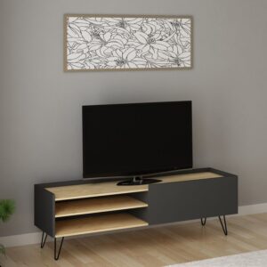Tv Unit - 40 x 40 x 160 cm - Woody & Grey - MT45