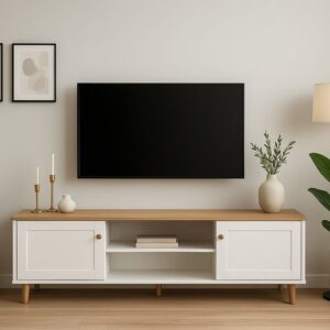 Tv Unit - 50 x 40 x 160 cm - Woody & White - MT47