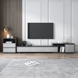 Tv Unit - 40 x 40 x 250 cm - Grey - MT51