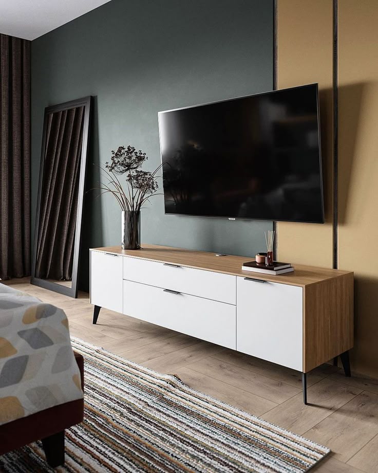 Tv Unit - 40 x 40 x 160 cm - Woody & White - MT57