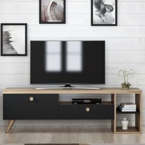 Tv Unit - 50 x 40 x 150 cm - Woody & Black - MT60