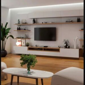 Tv Unit - 50 x 40 x 200 cm - Woody & White - MT67