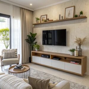 Tv Unit - 40 x 30 x 200 cm - Woody & White - MT69