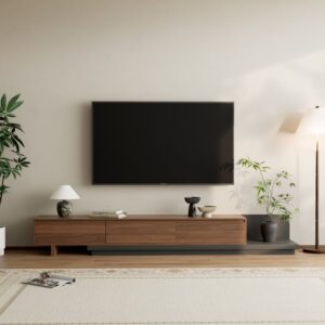 Tv Unit - 40 x 40 x 240 cm - Woody & Grey - MT80