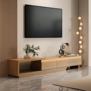Tv Unit - 40 x 40 x 240 cm - Wood - MT83