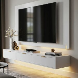 Tv Unit - 25 x 35 x 150 cm - White - MT88