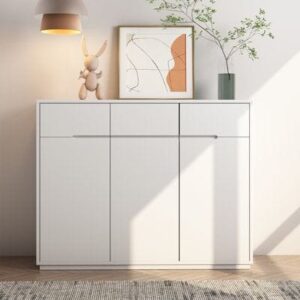 Shoe Rack - 110 x 100 x 40 cm - White - SC15