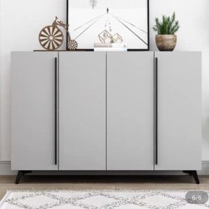 Shoe Rack - 120 x 140 x 40 cm - Light Grey - SC31