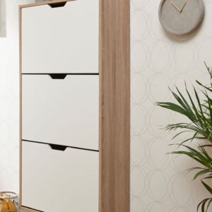 Shoe Rack - 120 x 65 x 30 cm - White Wood - SC33