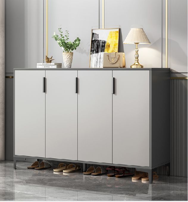 Shoe Rack - 110 x 140 x 40 cm - Grey & White - SC47