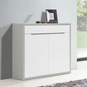 Shoe Rack - 100 x 80 x 35 cm - Grey & White - SC78