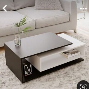Coffee Table - 40 x 50 x 100 cm - Grey & White - CT56